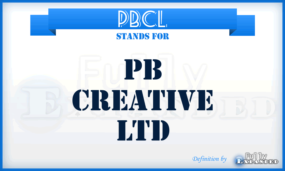 PBCL - PB Creative Ltd