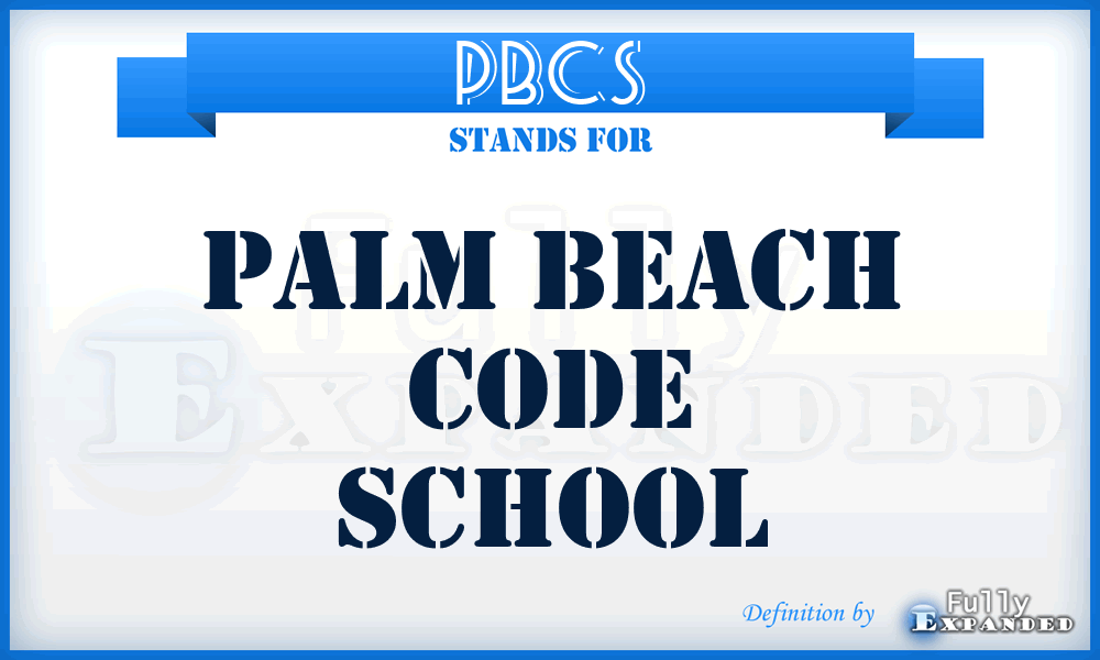PBCS - Palm Beach Code School