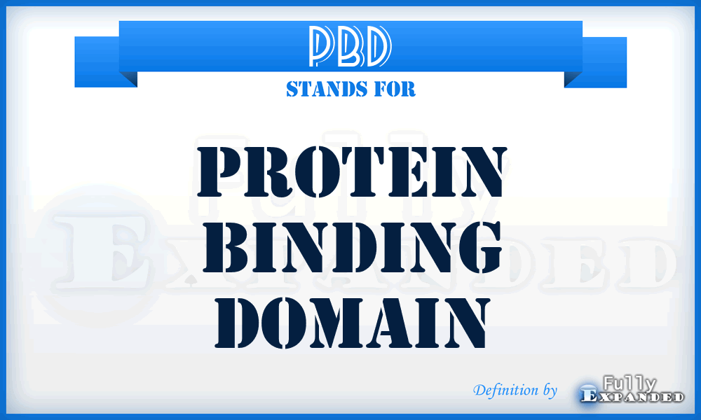 PBD - Protein Binding Domain