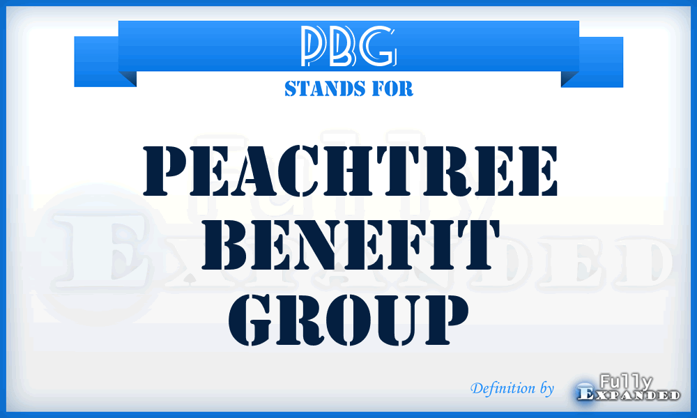 PBG - Peachtree Benefit Group