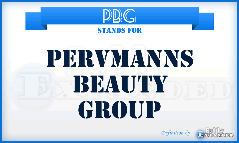 PBG - Pervmanns Beauty Group