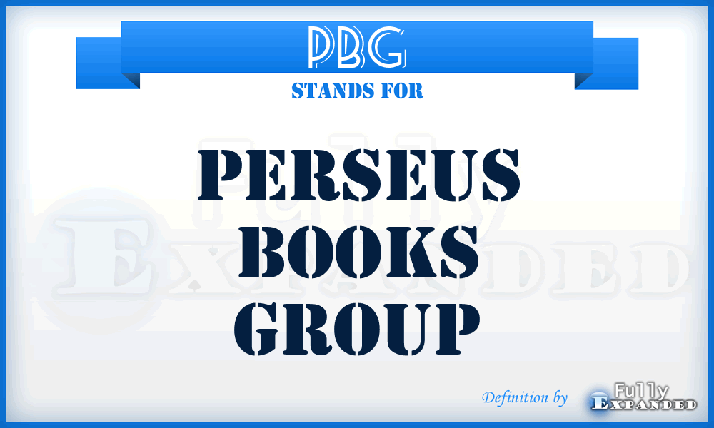 PBG - Perseus Books Group