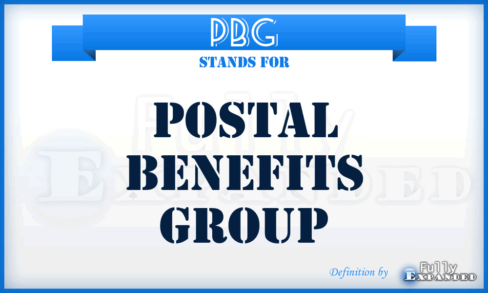 PBG - Postal Benefits Group