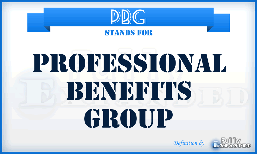 PBG - Professional Benefits Group