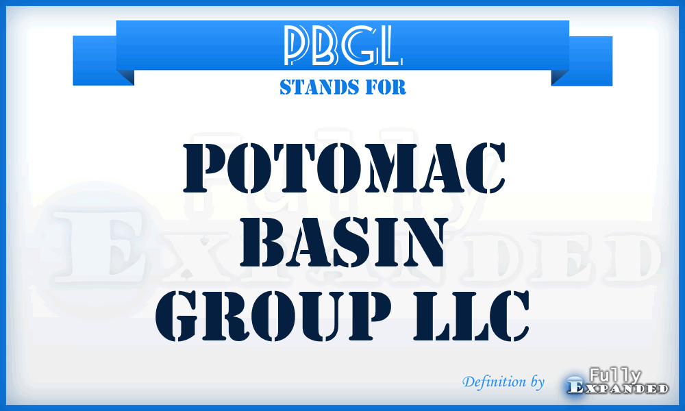 PBGL - Potomac Basin Group LLC