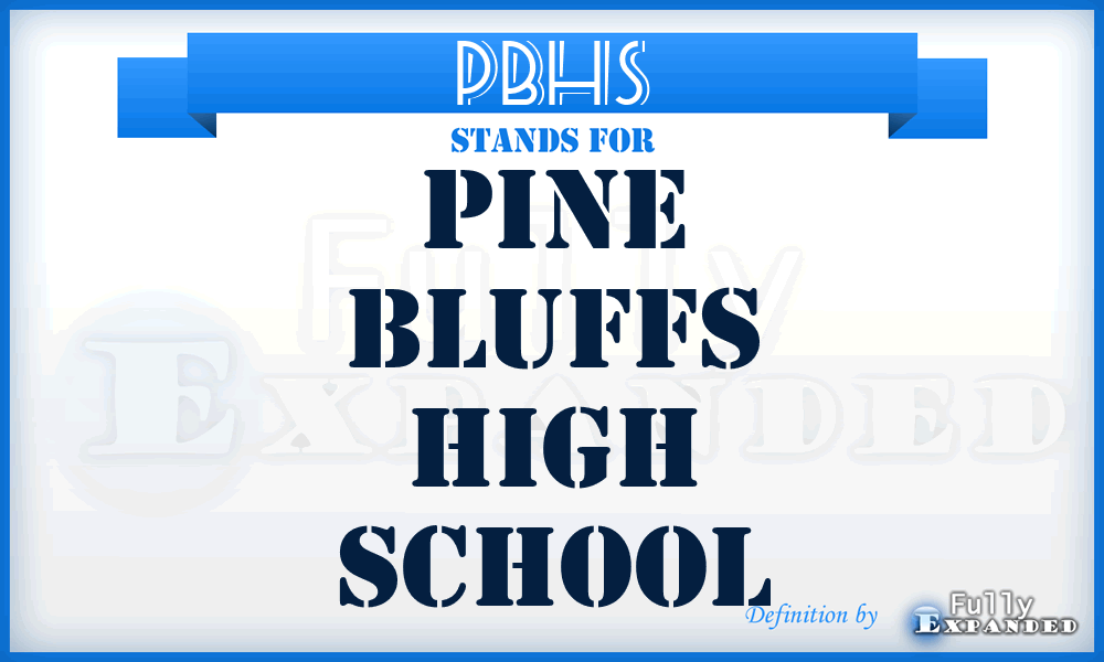 PBHS - Pine Bluffs High School
