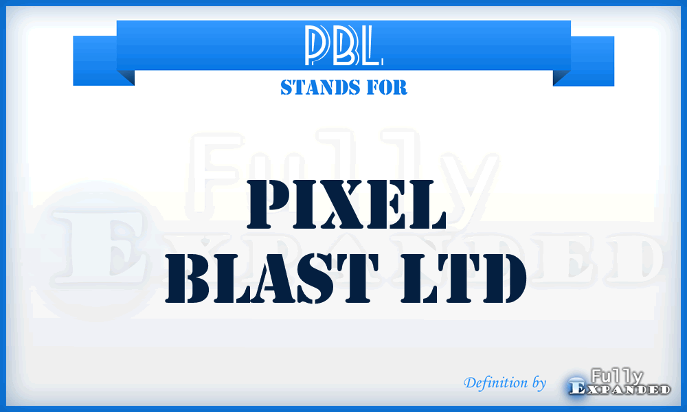 PBL - Pixel Blast Ltd