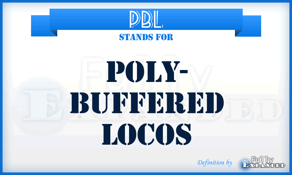 PBL - Poly- Buffered LOCOS