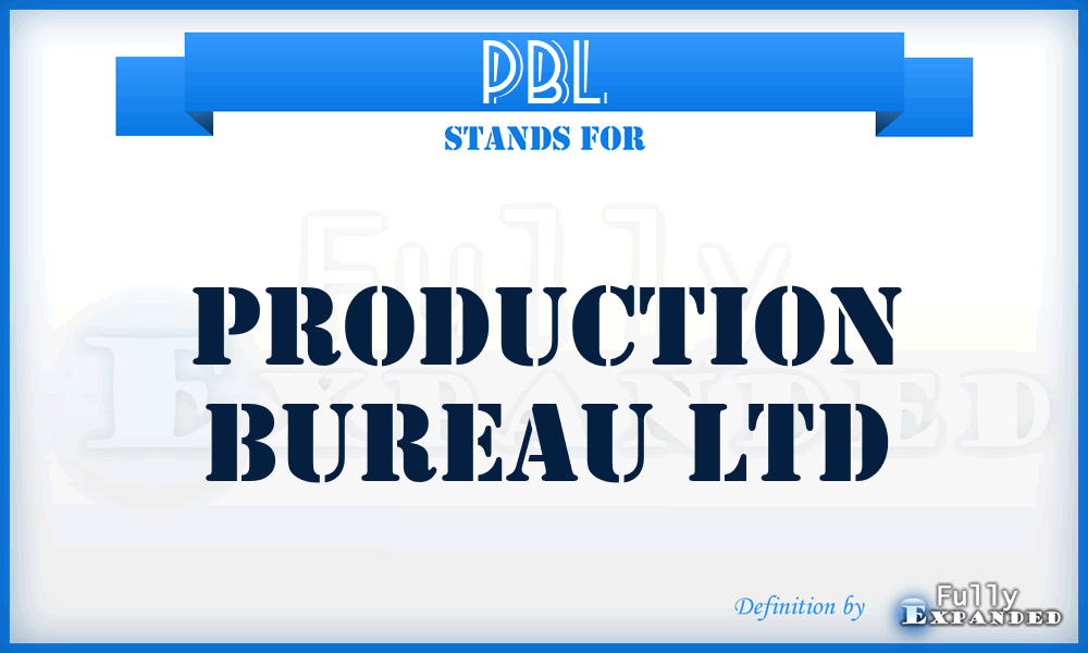 PBL - Production Bureau Ltd