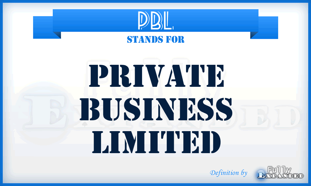PBL - Private Business Limited