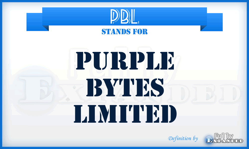 PBL - Purple Bytes Limited