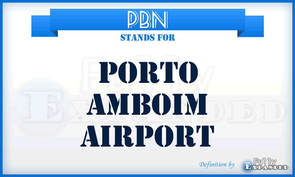 PBN - Porto Amboim airport