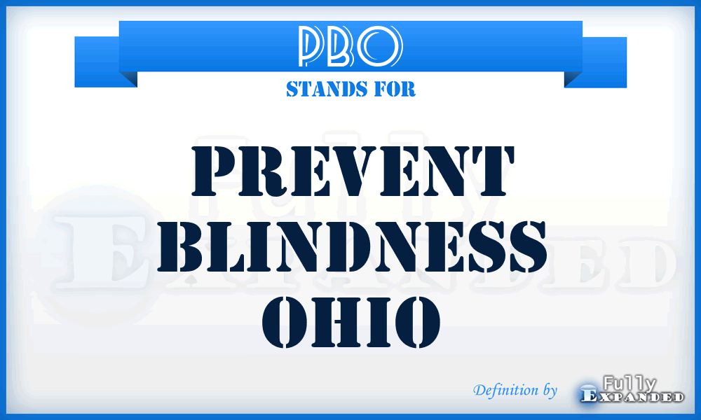 PBO - Prevent Blindness Ohio