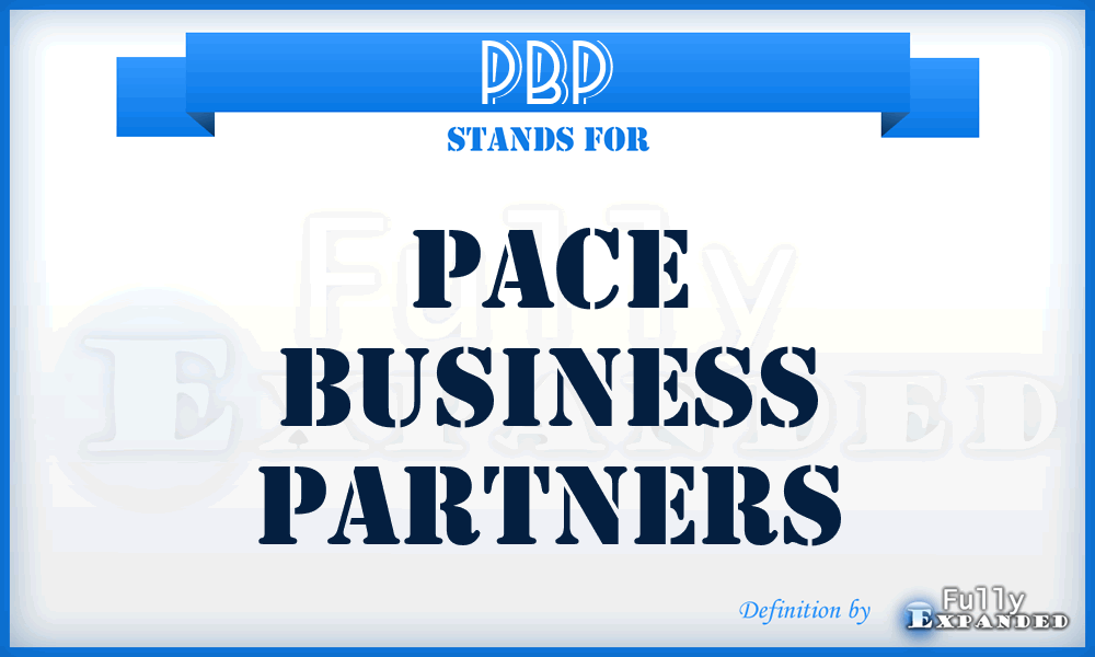 PBP - Pace Business Partners