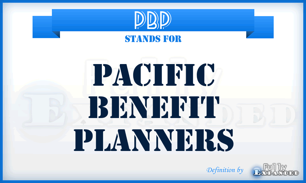 PBP - Pacific Benefit Planners