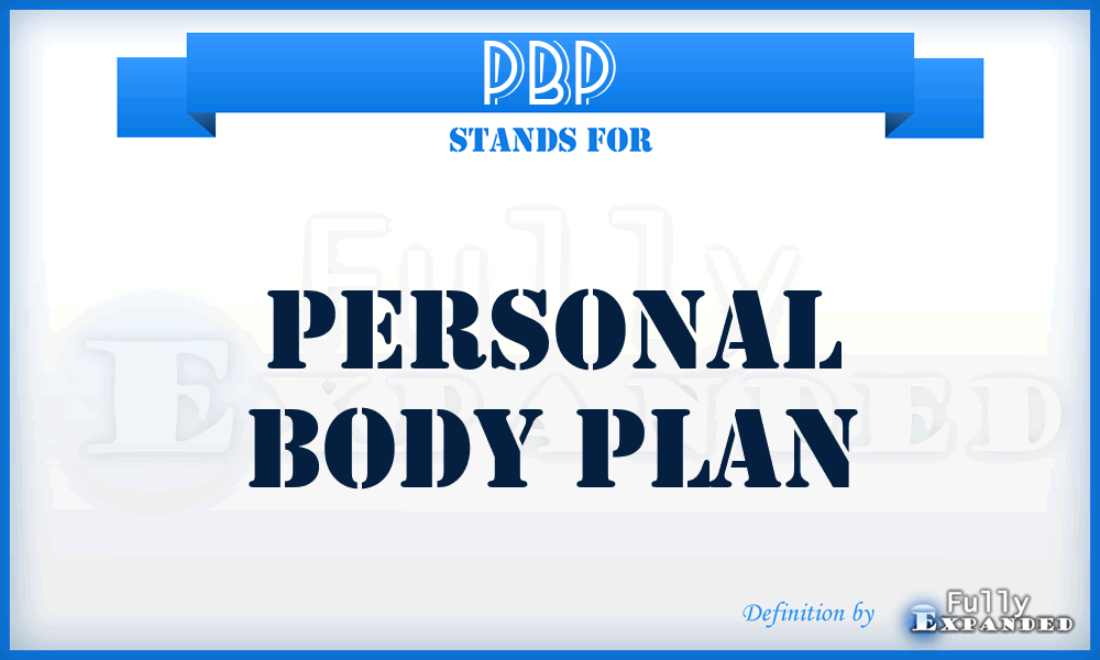 PBP - Personal Body Plan