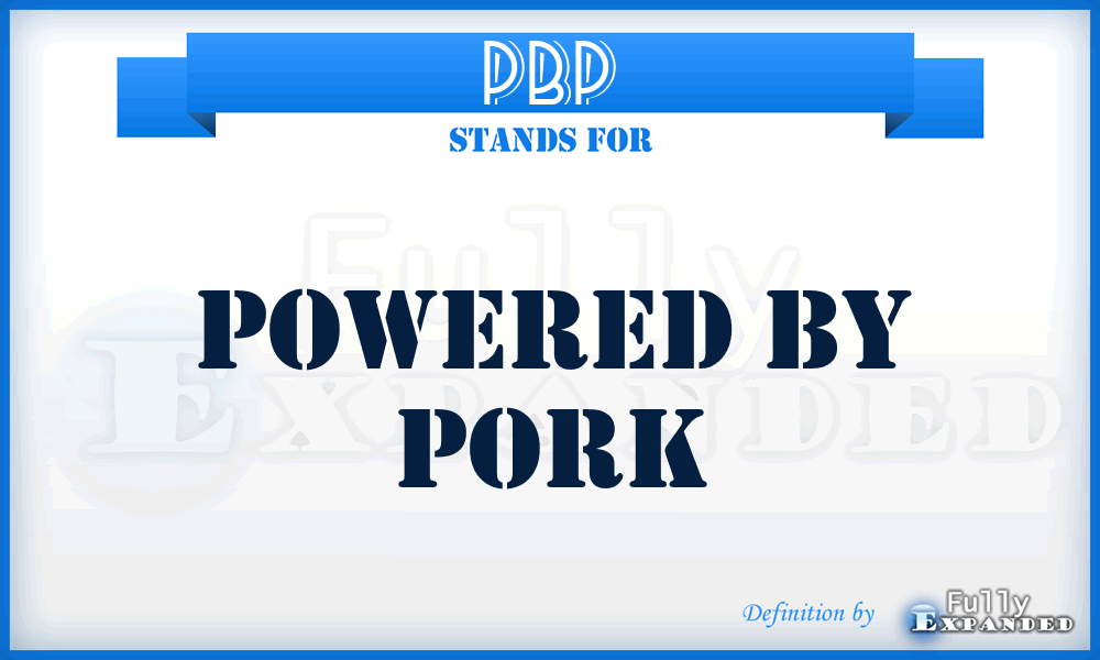 PBP - Powered By Pork