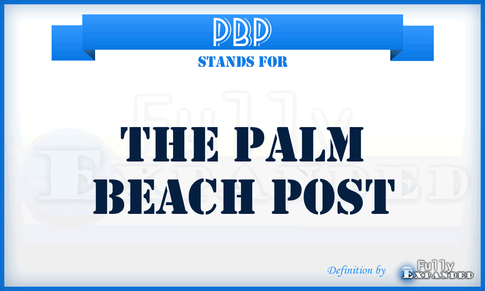 PBP - The Palm Beach Post