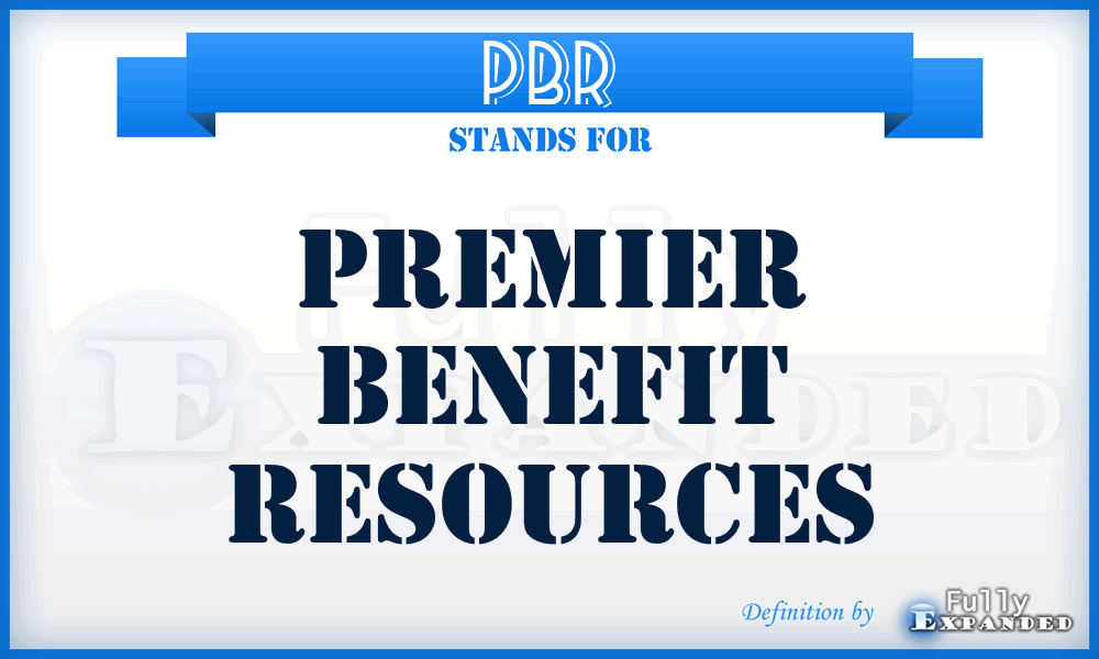 PBR - Premier Benefit Resources