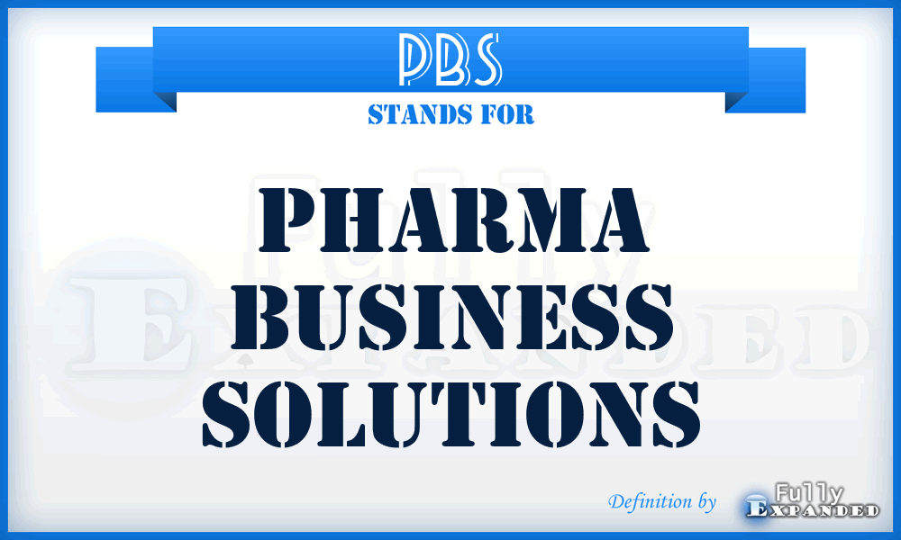PBS - Pharma Business Solutions