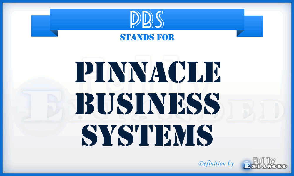 PBS - Pinnacle Business Systems