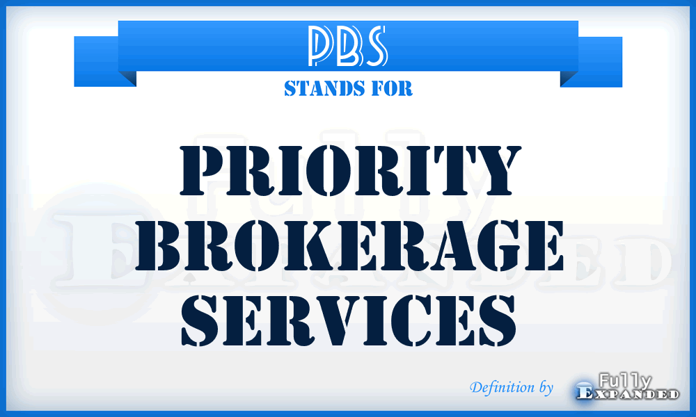 PBS - Priority Brokerage Services