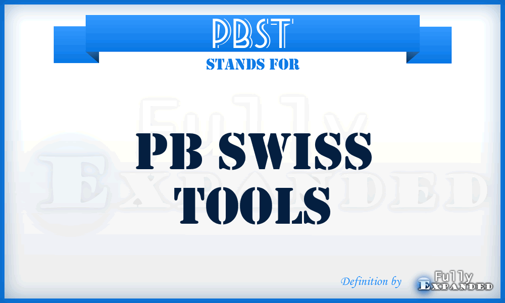 PBST - PB Swiss Tools