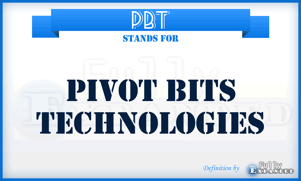 PBT - Pivot Bits Technologies