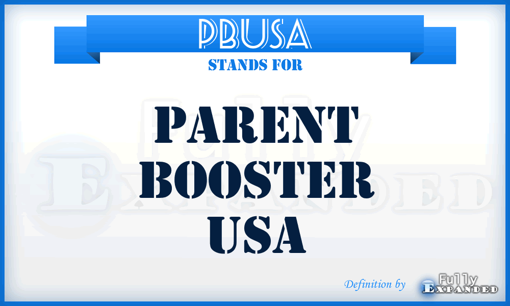 PBUSA - Parent Booster USA