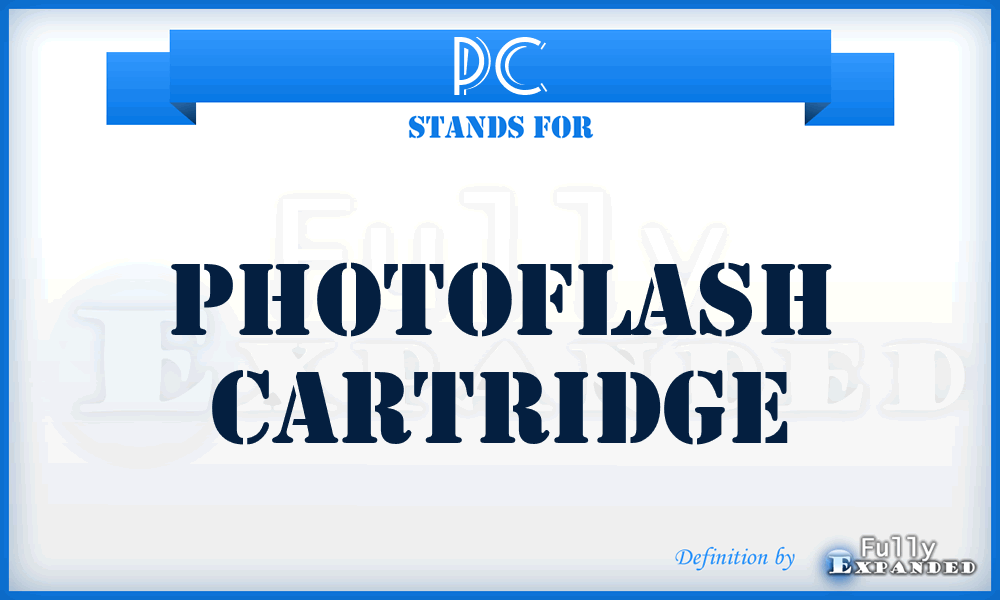 PC - Photoflash Cartridge