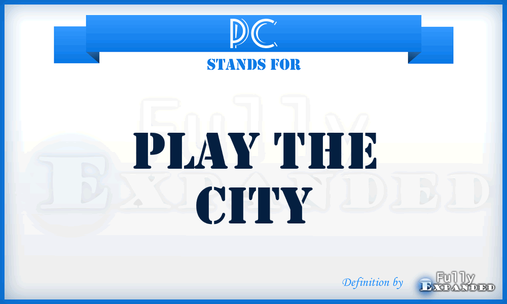 PC - Play the City