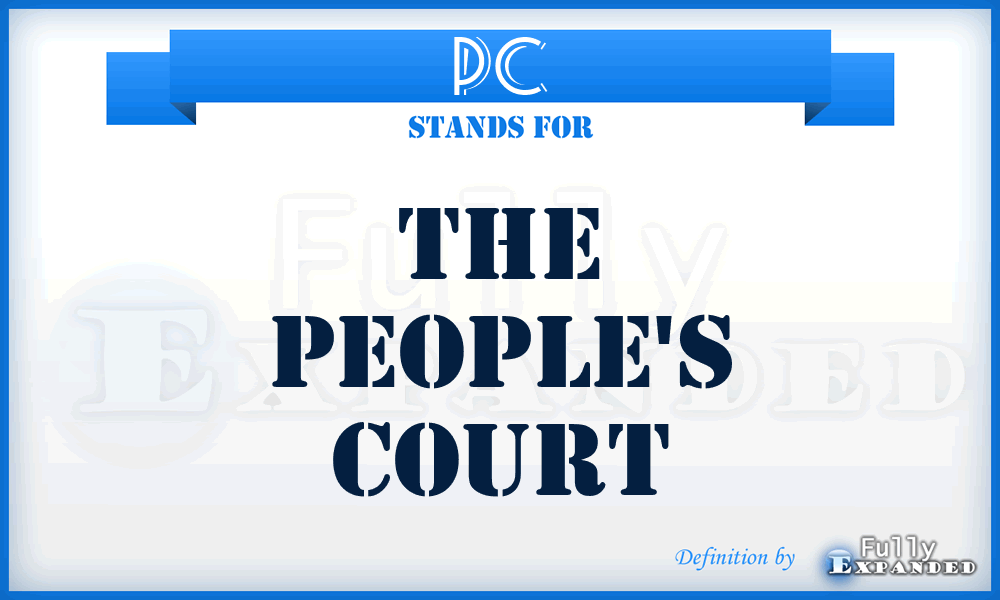 PC - The People's Court