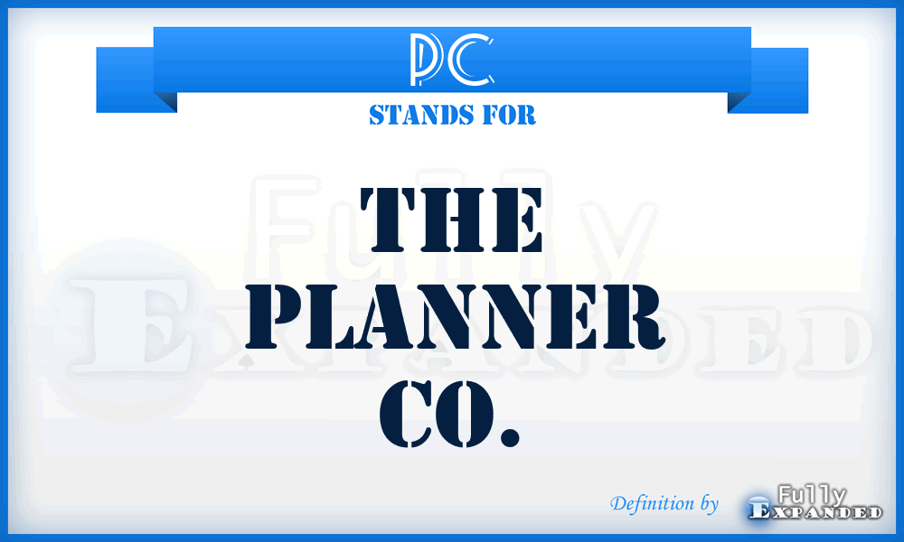 PC - The Planner Co.