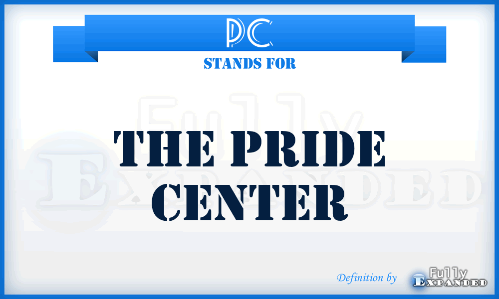 PC - The Pride Center