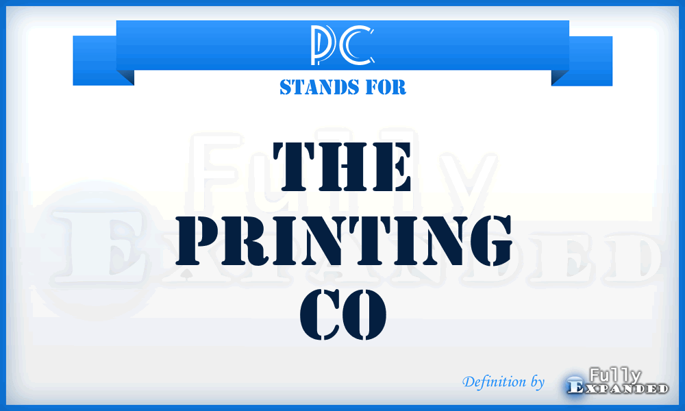 PC - The Printing Co