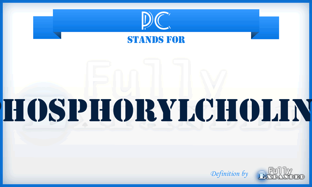 PC - phosphorylcholine