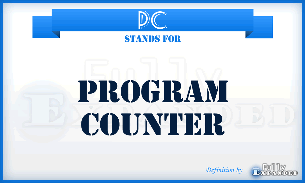 PC - program counter