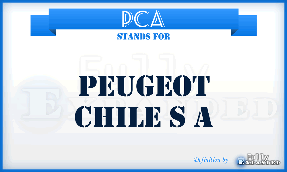 PCA - Peugeot Chile s A