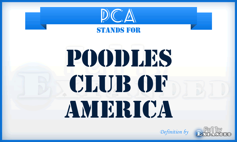 PCA - Poodles Club of America