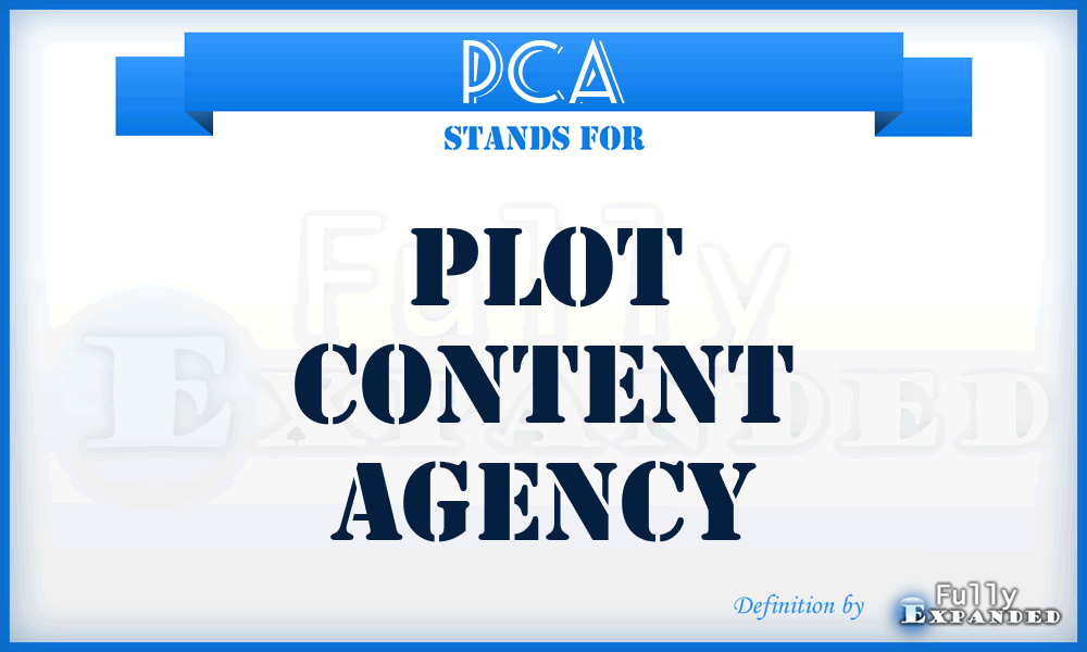 PCA - Plot Content Agency