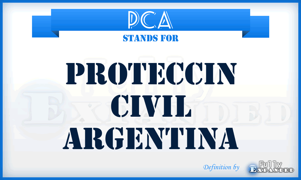 PCA - Proteccin Civil Argentina