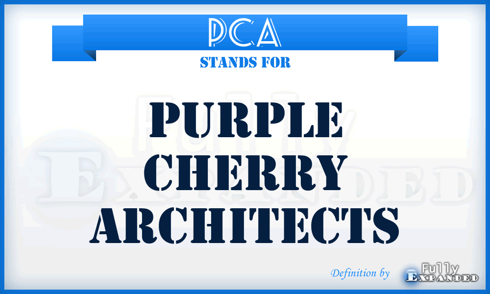 PCA - Purple Cherry Architects