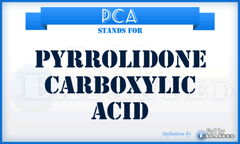 PCA - Pyrrolidone Carboxylic Acid