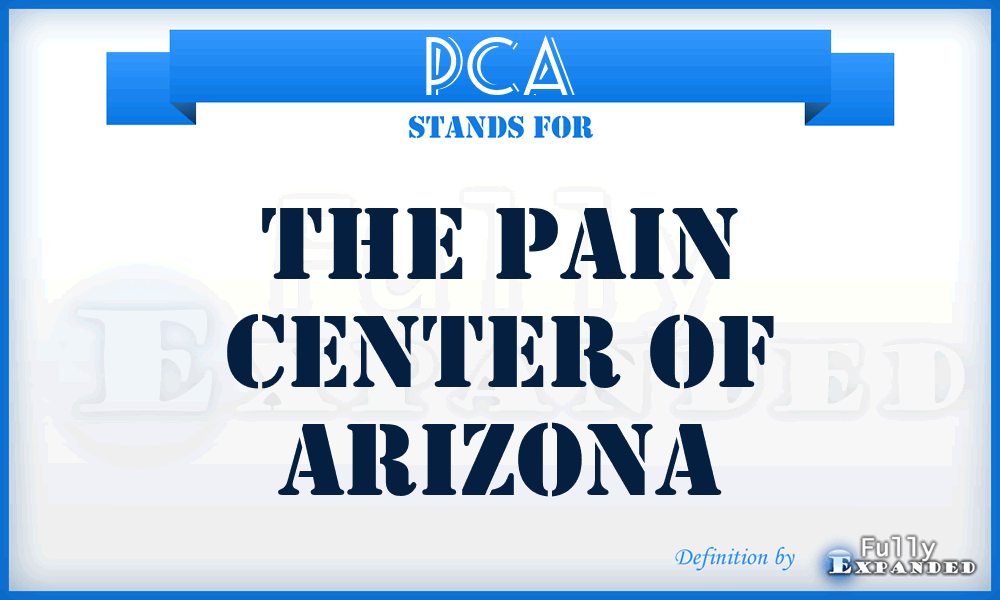 PCA - The Pain Center of Arizona