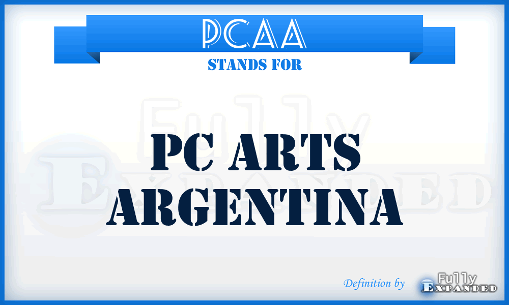 PCAA - PC Arts Argentina