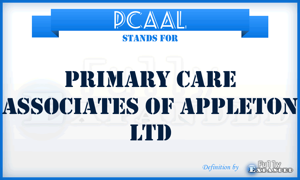 PCAAL - Primary Care Associates of Appleton Ltd