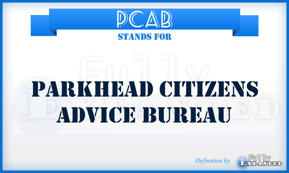 PCAB - Parkhead Citizens Advice Bureau