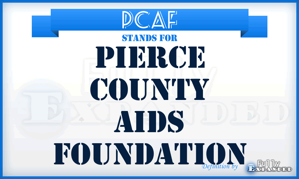 PCAF - Pierce County Aids Foundation