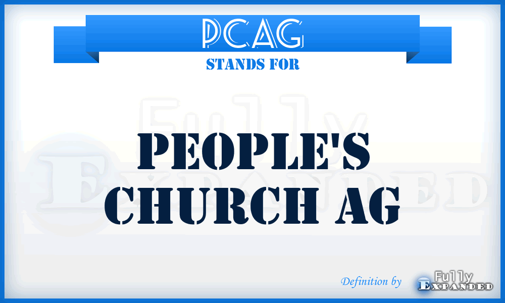 PCAG - People's Church AG