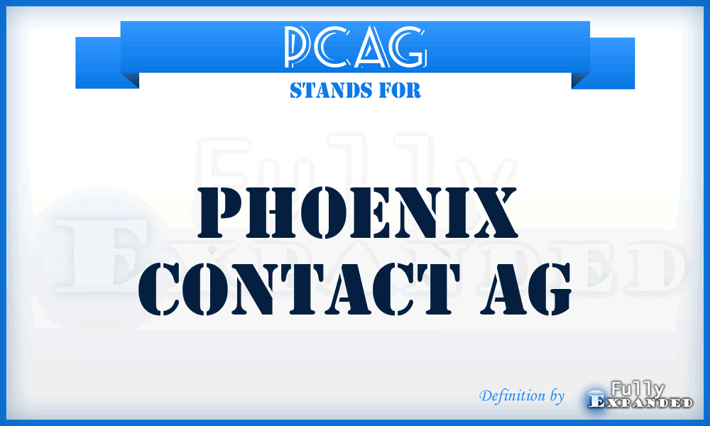 PCAG - Phoenix Contact AG